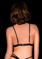 Бюстгальтер мереживний OhMyG! Paris Bra з розрізами в зоні сосків, чорний, L-XL