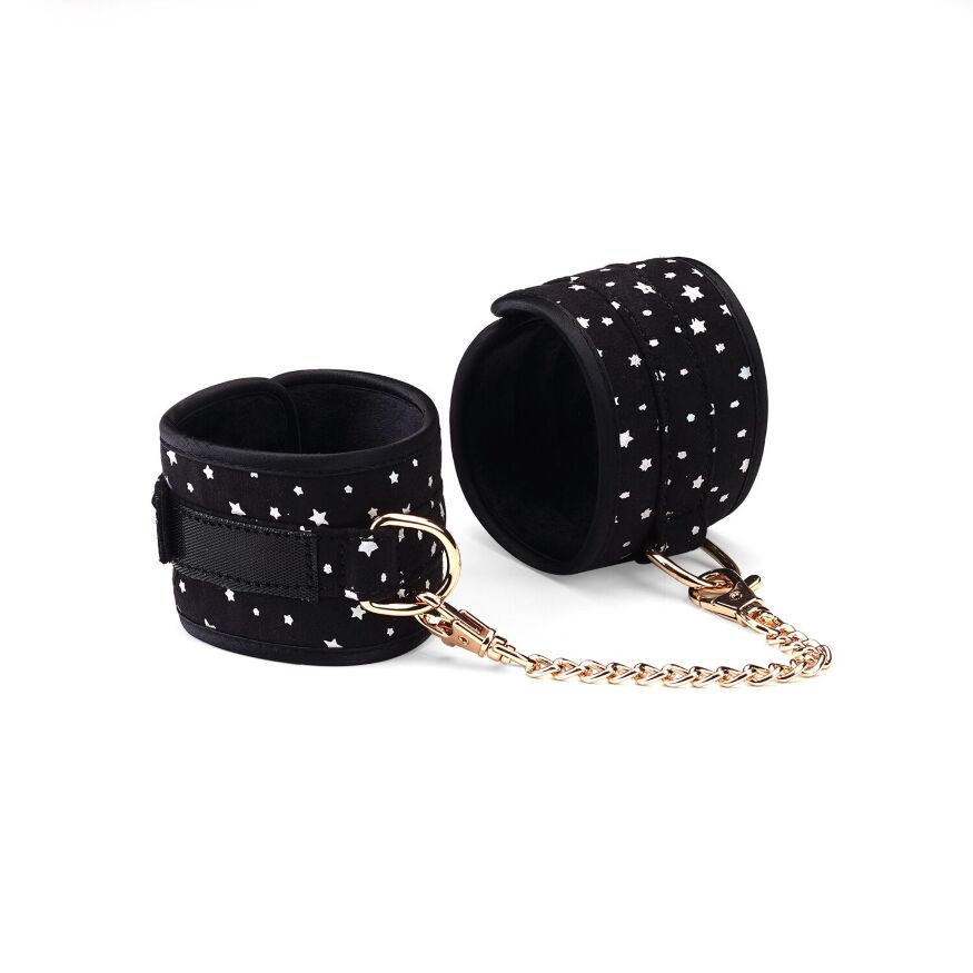 Набор Liebe Seele Stary Nights 7pcs Bondage Kit, фиксаторы, ошейник с поводком, кляп, флоггер, маска