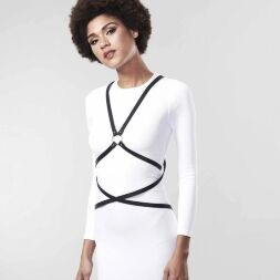 Портупея з екошкіри Bijoux Indiscrets Maze  -  Multi-Way Body Harness Black