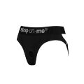 Трусики для страпона, XXL, Strap-On-Me кольцевое крепление, с отрытыми ягодицами, черные