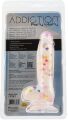 Фаллоимитатор с конфетти ADDICTION - PARTY MARTY - 7.5" - FROST &amp; CONFETTI, 19 см, силикон, вибропуля в подарок