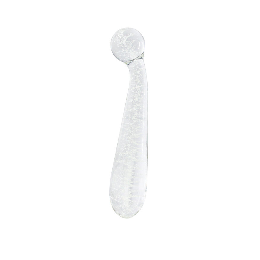 Фаллоимитатор стеклянный светящийся NS Novelties FIREFLY GLASS G SPOT GLOW WAND CLEAR