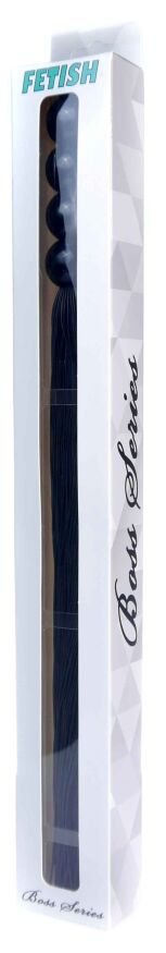 Силиконовый флогер ( длина 37 см ) Fetish Boss Series - Silicone Whip Black 14", BS6100042