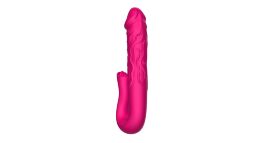 Оригінальний реалістичний hi-tech вібратор подвійної дії - Realistic Tongue Stimulating Dildo Vibrator