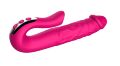 Оригінальний реалістичний hi-tech вібратор подвійної дії - Realistic Tongue Stimulating Dildo Vibrator