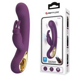 Елегантний вібростимулятор 2в1 Pretty Love Liam RC Control Vibrator Purple