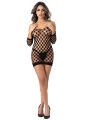 Мини платье Daring Deluxe Fence Net Black
