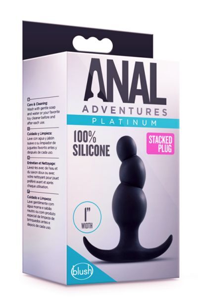 Анальный плаг ANAL ADVENTURES PLATINUM STACKED PLUG