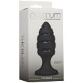Анальний плаг зі спіральним каналом Doc Johnson Platinum Premium Silicone  -  The Blast  -  Black