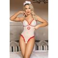 Соблазнительный костюм медсестры S/M Sunspice, белый, 2 предмета
