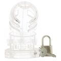 90564 /MCG002TRA Мужской пояс верности ManCage №2 Transparent 3.5 Inch, прозрачный
