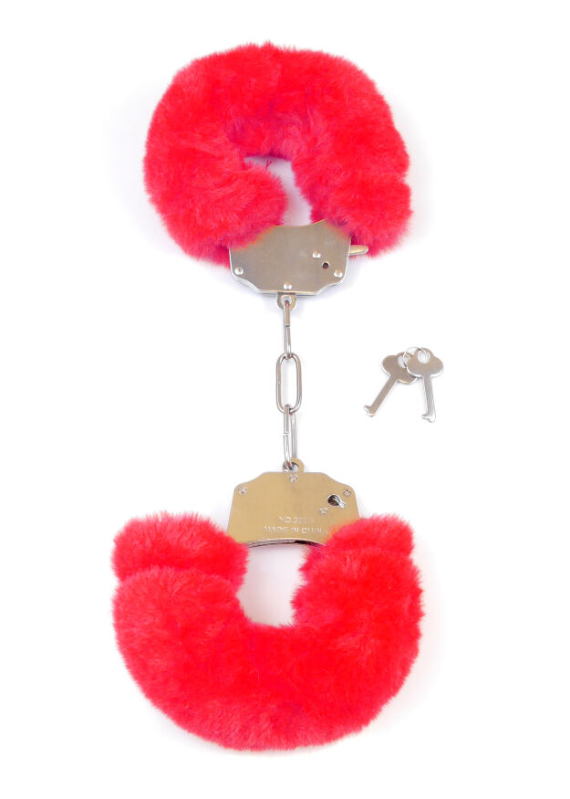 Наручники червоні - Fetish Boss Series Furry Cuffs Red
