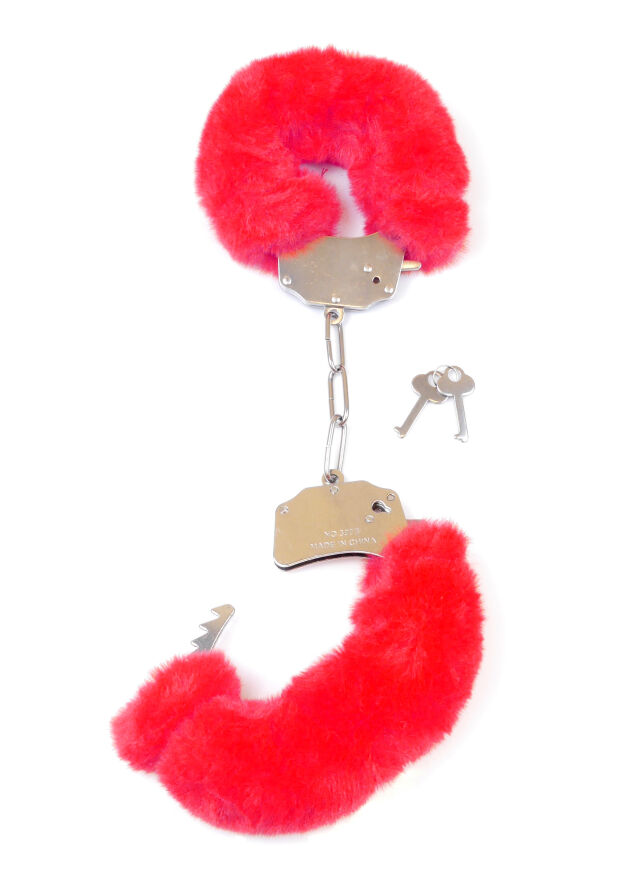 Наручники червоні - Fetish Boss Series Furry Cuffs Red