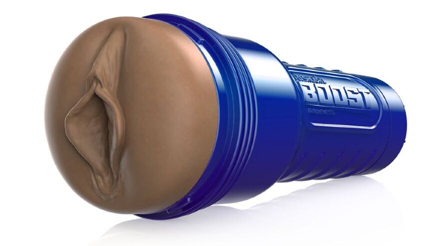 Мастурбатор вагіна в колбі Fleshlight Boost Bang MD Flesh (RP), коричневий