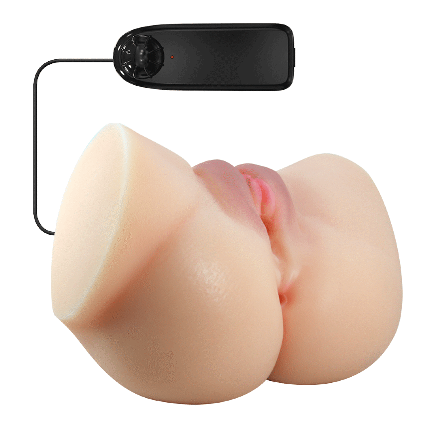 Мастурбатор вагина-анус с вибрацией Crazy Bull - Emilia soft skin, BM-009245Z