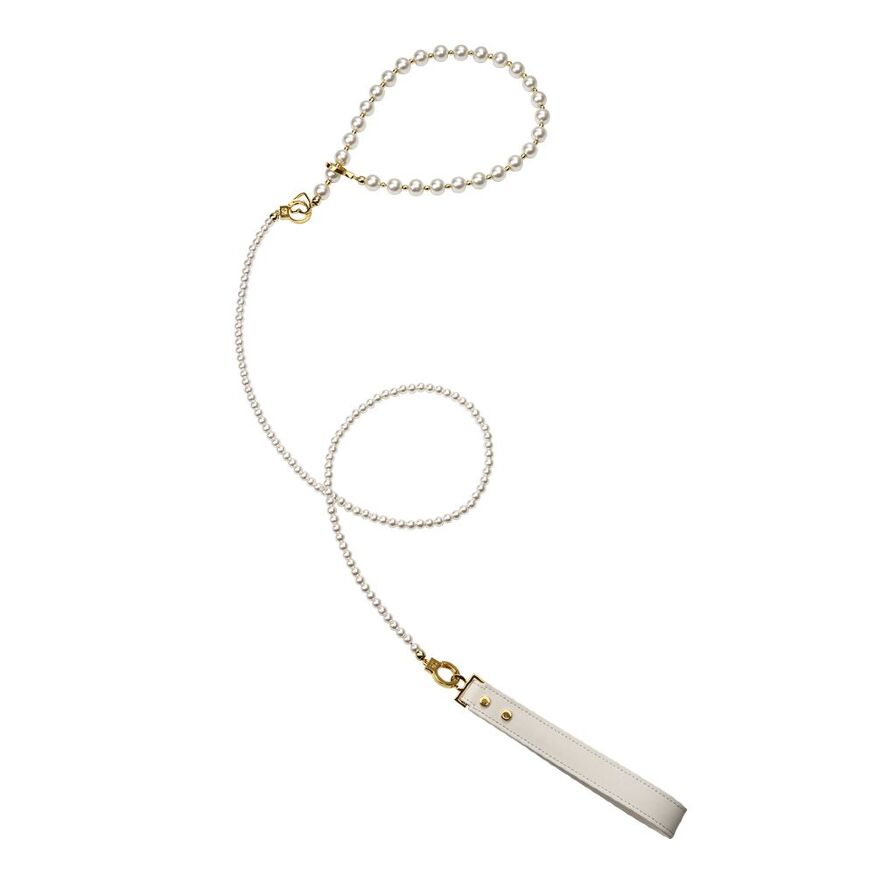Перлинний нашийник з повідцем LOCKINK Pearl Collar &amp; Leash Set