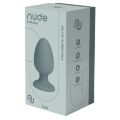 Анальна пробка Dream Toys Nude сіра, 8 х 4 см