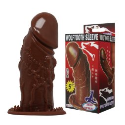 Насадка-презерватив BI-016003-0902S ( коричнева )