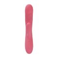Вибратор-кролик Svakom Avery Strawberry Pink с двигающимся стволом, движение вперед-назад