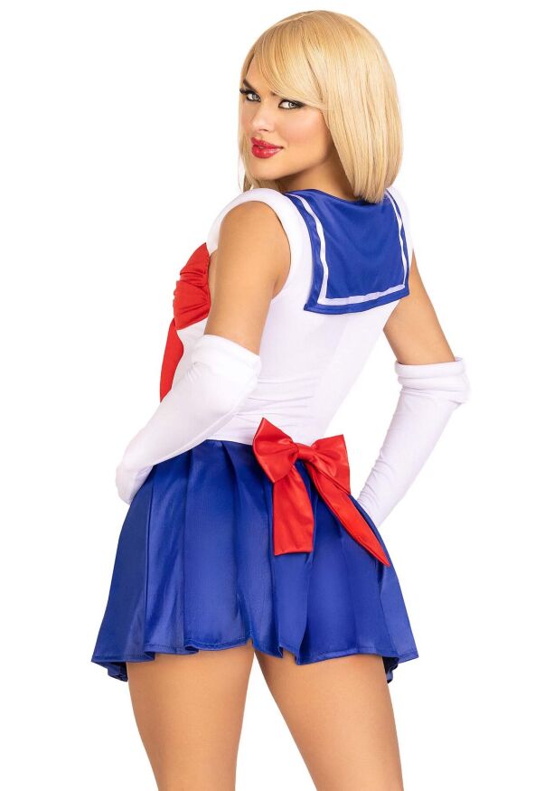 Эротический костюм Сейлор Мун Leg Avenue Sexy Sailor XS, платье, перчатки, бант