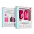 Виброяйцо XL Easytoys, с дистанционным пультом, силиконовое, розовое, 8 х 3.8 см