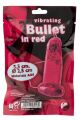 Яркое классическое виброяйцо обтекаемой формы - Vibrating Bullet In Red