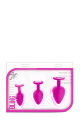Набор анальных пробок LUXE BLING PLUGS TRAINING KIT PINK