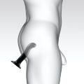 Насадка для страпона Strap-On-Me P&amp;G-Spot Dildo, силікон, розмір S