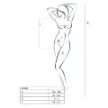 Бодистокинг Passion BS064 red, боди, закрытое плечо