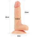 Реалістичний гнучкий фалоімітатор з пружною мошонкою The Ultra Soft Dude 7"