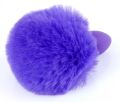 Анальная пробка ( размер S ) с хвостом Boss Series - Silicon PLUG Bunny Tail Purple, BS6400101