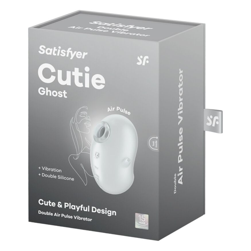 Симулятор орального сексу з вібрацією - Satisfyer Cutie Ghost White