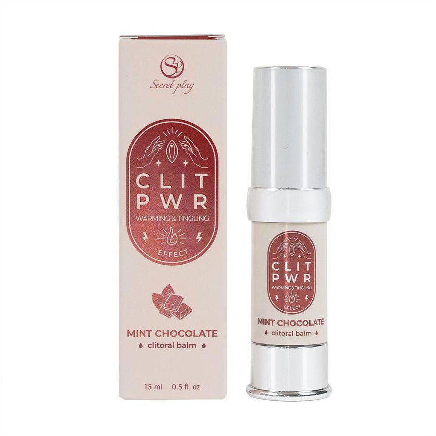 Бальзам для клітора з вібрацією - Secret Play Clit Pwr Mint Chocolate, 15 мл (05/2026)