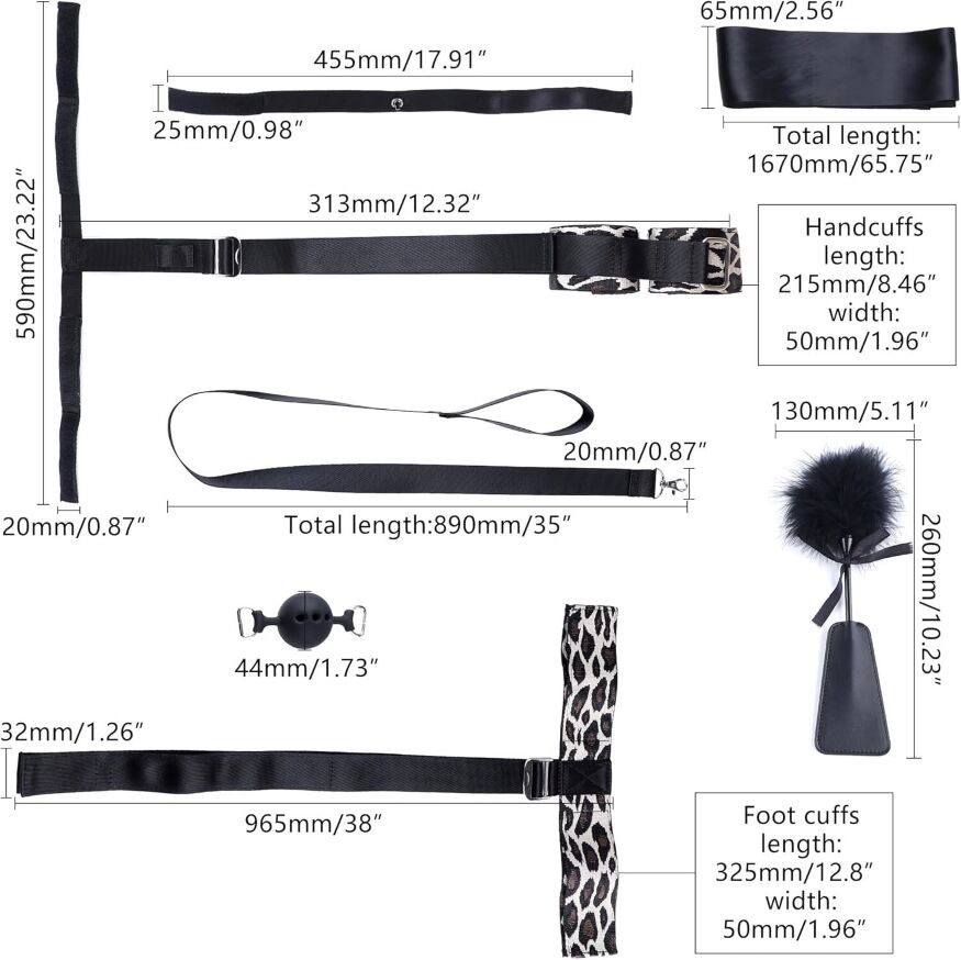 БДСМ-набор LOCKINK YEAHWOW Armbinder Restraint Set Black