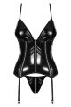 Комплект Obsessive Stormea корсет и стринги S/M