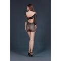 Мини-платье Moonlight Model 07 Black, глубокое декольте, открытая спинка