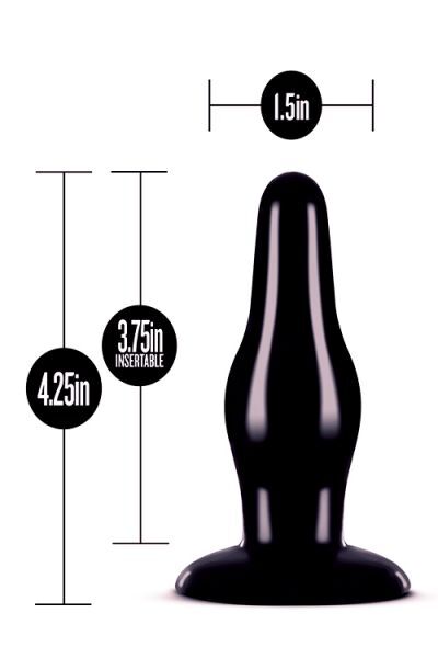 Анальный плаг ANAL ADVENTURES PLEASURE PLUG BLACK