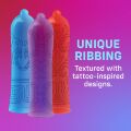 Набор презервативов с рельефным рисунком на поверхности ONE Tattoo Touch 100 шт