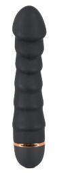 Черный бархатистый вибратор Bendy Ripple Vibrator с 20 режимами вибрации