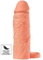 Насадка на пеніс з ерекційним кільцем Hidden Desire INFERNO, 15 × 4,5 см