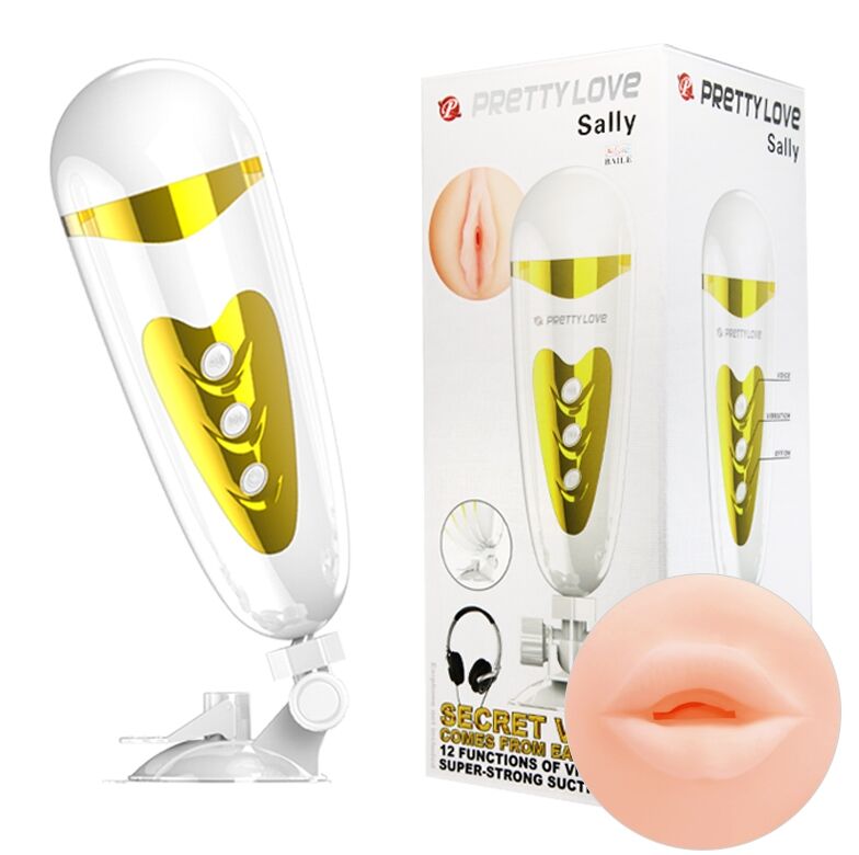 Мастурбатор ротик с вибрацией Pretty Love - Sally, BM-00900T50-2