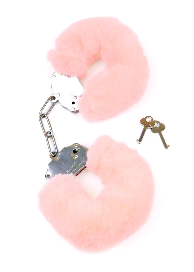 Наручники ніжно рожеві - Fetish Boss Series Furry Cuffs Light Pink