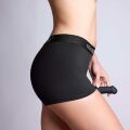 Шорты с фиксацией дилдо Strap-On-Me Harness Lingerie Allure -S - Black