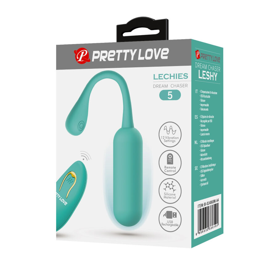 Віброяйце з дистанційним управлінням Pretty Love - Lechies Dream chaser 5 Green, BI-014867W-A4