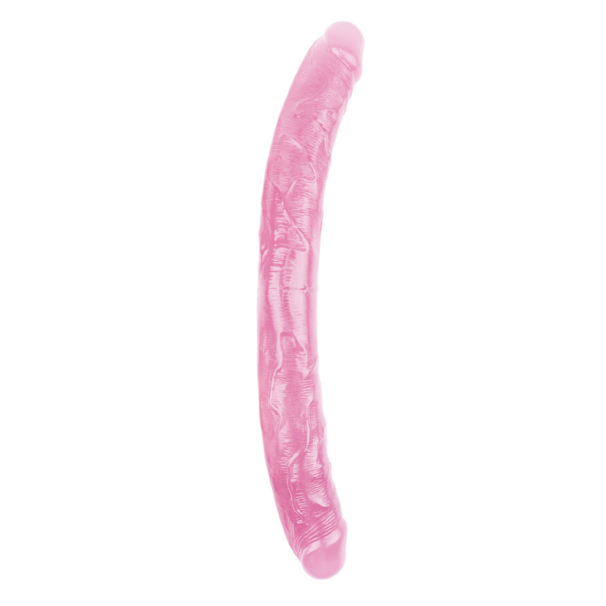 Фаллоимитатор двухсторонний розовый Chisa Hi-Rubber 18 INCH