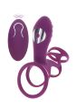Эрекционное вибро кольцо ToyJoy Halo Halo C-Ring Sleeve с клиторальным отростком, фиолетовое