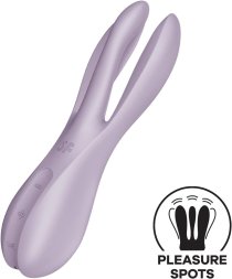 Клиторальный вибратор Satisfyer Threesome 2 Violet, 3 гибкие пальчики, 3 мотора
