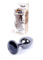 Анальна пробка - Jewellery Dark Silver Plug Black