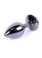 Анальна пробка - Jewellery Dark Silver Plug Black