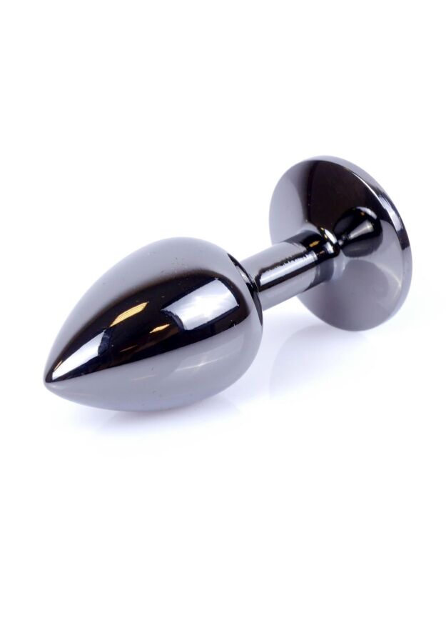 Анальна пробка - Jewellery Dark Silver Plug Black